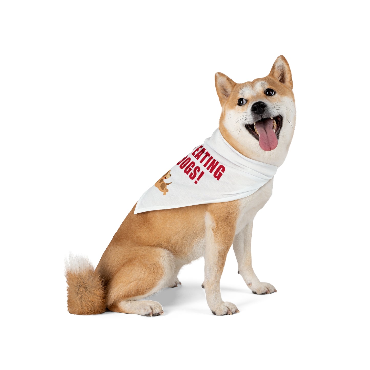 Funny Dog Bandana - They're Eating The Dogs!