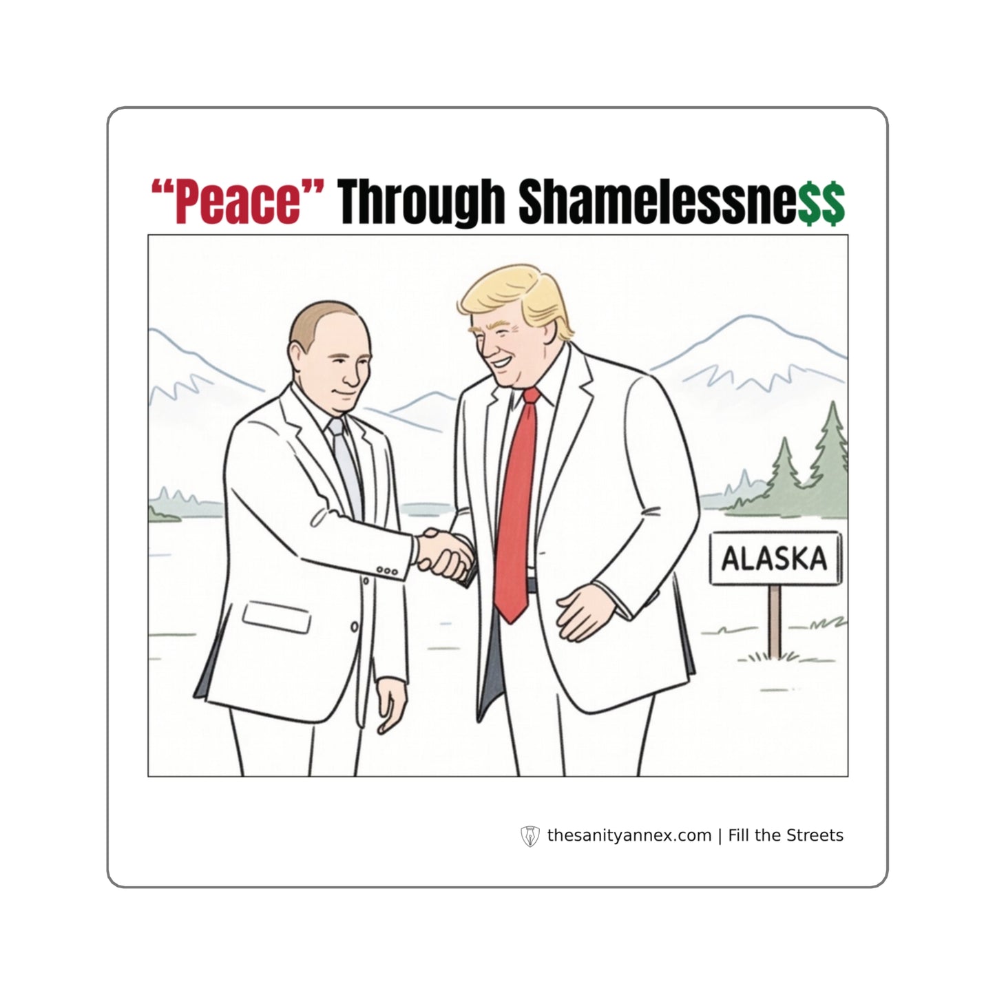 "Peace" Through Shamelessness — Sticker 3-Pack