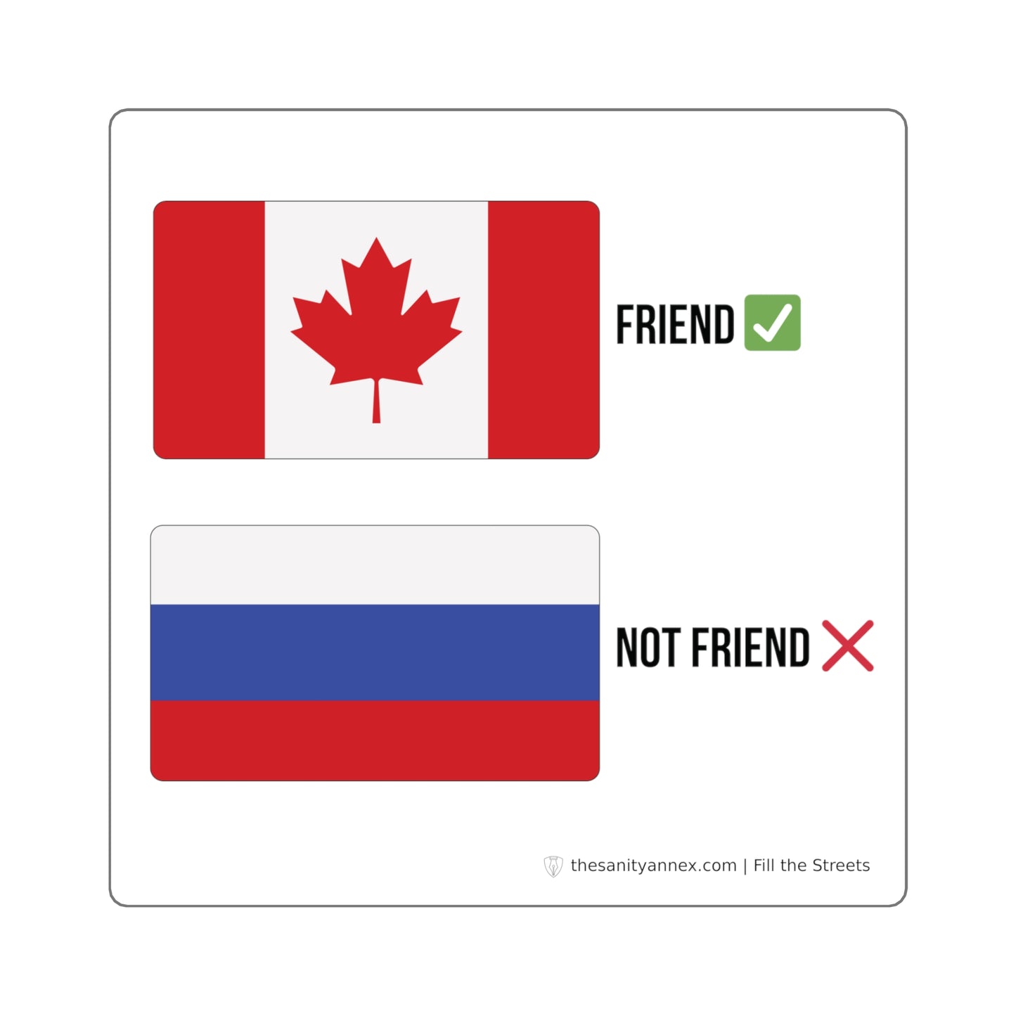 Friend / Not Friend — Sticker 3-Pack