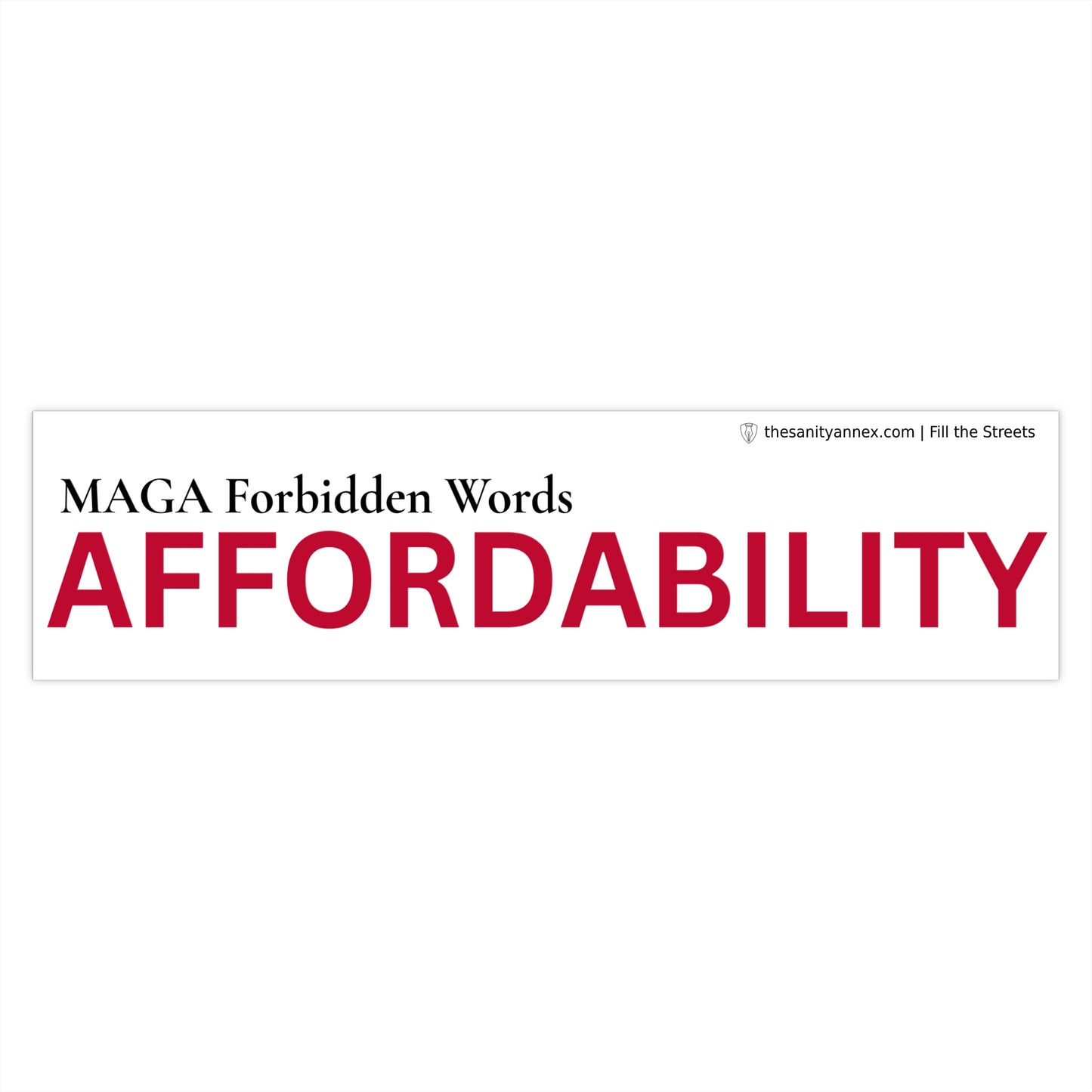 Affordability — Forbidden Words Waterproof Sticker 3-Pack