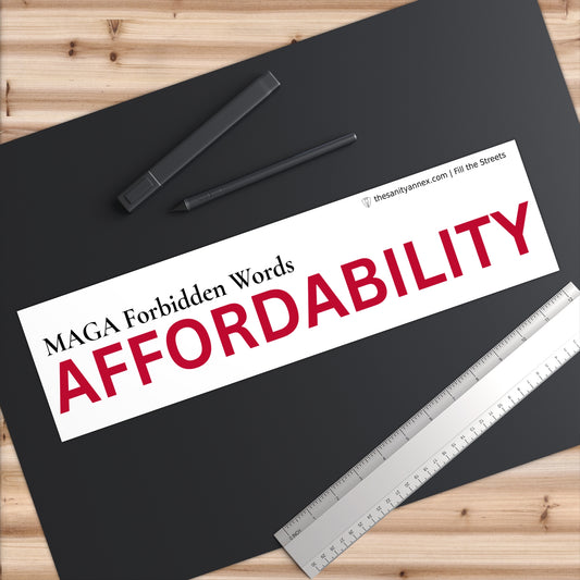 Affordability — Forbidden Words Waterproof Sticker 3-Pack