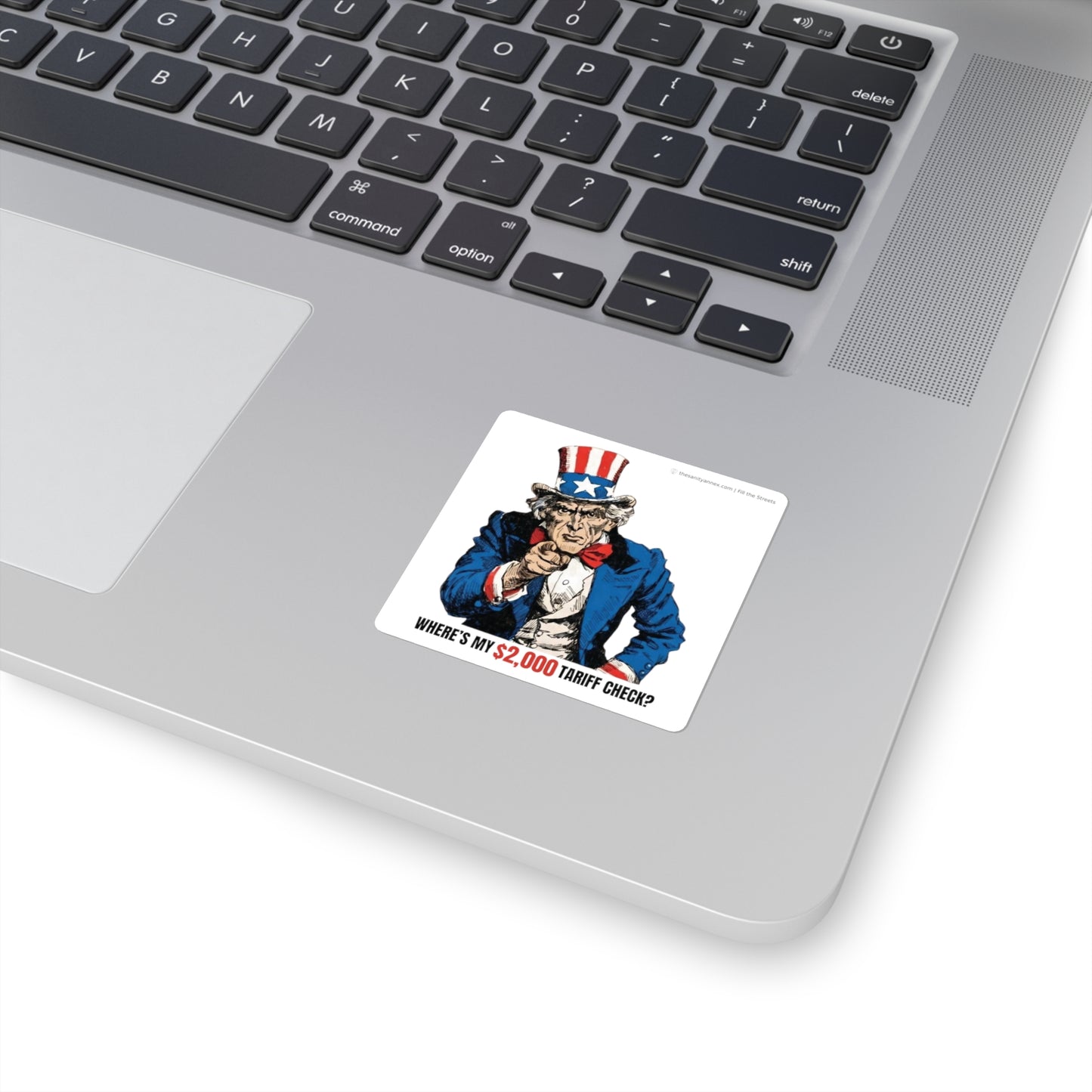 Uncle Sam: "Where's My $2,000 Check?"  — Sticker 3-Pack